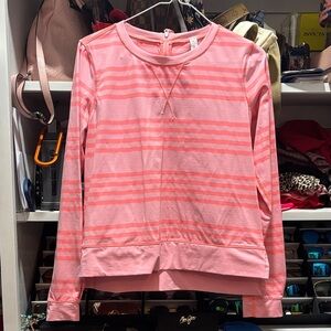 lululemon athletica Pink Striped Sweatshirt